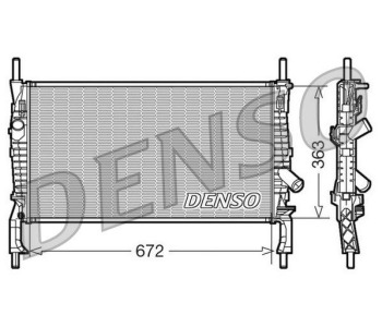 Радиатор, охлаждане на двигателя DENSO DRM13001 за LANCIA YPSILON (840A) от 1995 до 2003