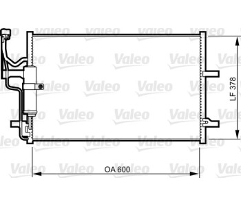 Кондензатор, климатизация VALEO 814265 за MAZDA 3 (BK) седан от 2003 до 2009