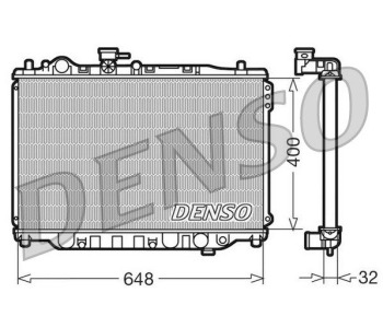 Радиатор, охлаждане на двигателя DENSO DRM44036 за MAZDA 6 (GH) комби от 2007 до 2013