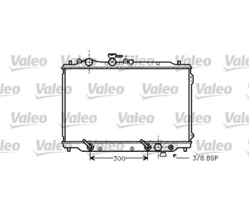 Радиатор, охлаждане на двигателя VALEO 734581 за MAZDA 626 III (GD) хечбек от 1987 до 1992