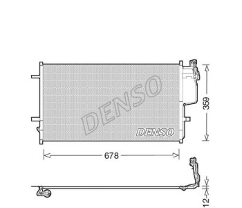 Кондензатор, климатизация DENSO DCN44017 за MAZDA CX-3 (DK) от 2015