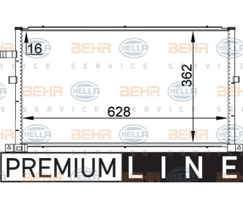 Кондензатор, климатизация HELLA 8FC 351 301-481 за MERCEDES E (W124) седан от 1993 до 1996