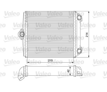 Топлообменник, отопление на вътрешното пространство VALEO 734637 за MERCEDES E (C124) купе от 1993 до 1997