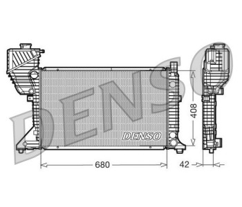 Радиатор, охлаждане на двигателя DENSO DRM17040 за MERCEDES (W124) седан от 1984 до 1992