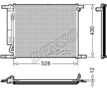 Кондензатор, климатизация DENSO DCN17002 за MERCEDES VANEO (W414) от 2002 от 2005