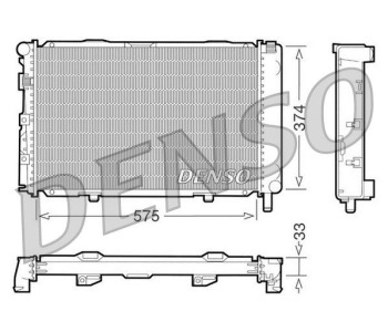 Радиатор, охлаждане на двигателя DENSO DRM17100 за MERCEDES VANEO (W414) от 2002 от 2005