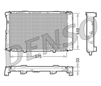 Радиатор, охлаждане на двигателя DENSO DRM17102 за MERCEDES VANEO (W414) от 2002 от 2005