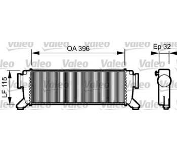 Интеркулер (охладител за въздуха на турбината) VALEO 817759 за MERCEDES A (W168) от 1997 до 2004