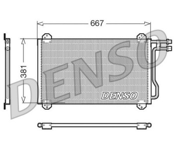 Кондензатор, климатизация DENSO DCN17059 за MERCEDES CLA (X117) комби от 2015