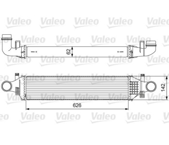 Интеркулер (охладител за въздуха на турбината) VALEO 818623 за MERCEDES B (W246, W242) от 2011