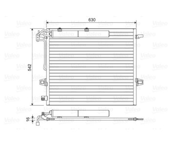 Кондензатор, климатизация VALEO 814025 за MERCEDES GL (X164) от 2006 до 2012