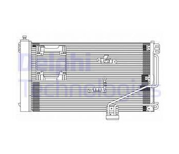 Кондензатор, климатизация DELPHI TSP0225610 за MERCEDES CLK (W209, C209) от 2002 до 2009