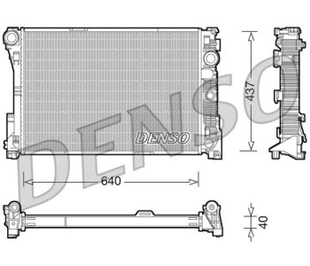 Радиатор, охлаждане на двигателя DENSO DRM17079 за MERCEDES CLK (W209, C209) от 2002 до 2009