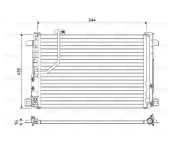 Кондензатор, климатизация VALEO 814044 за MERCEDES E (C207) купе от 2009