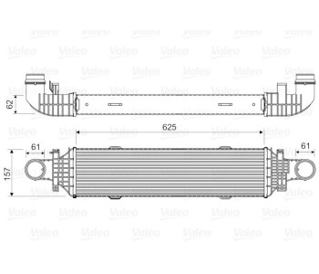 Интеркулер (охладител за въздуха на турбината) VALEO 818631 за MERCEDES CLS (W218, C218) от 2011