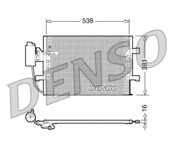 Кондензатор, климатизация DENSO DCN17035 за MERCEDES E (W212) седан от 2009 до 2016