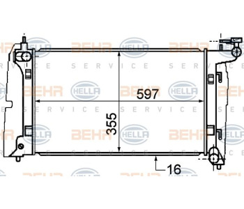 Интеркулер (охладител за въздуха на турбината) HELLA 8ML 376 777-091 за MERCEDES E (W212) седан от 2009 до 2016