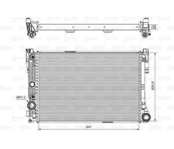 Радиатор, охлаждане на двигателя VALEO 735291 за MERCEDES C (W204) седан от 2007 до 2014