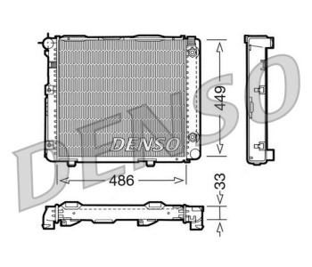 Радиатор, охлаждане на двигателя DENSO DRM17103 за MERCEDES GLC (C253) купе от 2016 до 2020