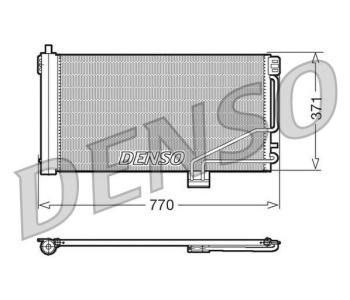 Кондензатор, климатизация DENSO DCN17018 за MERCEDES E (W211) седан от 2002 до 2009