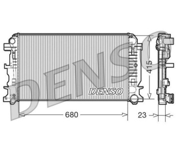 Радиатор, охлаждане на двигателя DENSO DRM17047 за MERCEDES E (W212) седан от 2009 до 2016