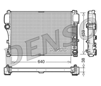 Радиатор, охлаждане на двигателя DENSO DRM17037 за MERCEDES E (W124) седан от 1993 до 1996