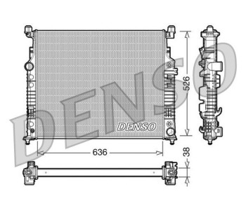 Радиатор, охлаждане на двигателя DENSO DRM17036 за MERCEDES E (W124) седан от 1993 до 1996