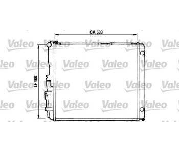 Радиатор, охлаждане на двигателя VALEO 819377 за MERCEDES (W124) седан от 1984 до 1992