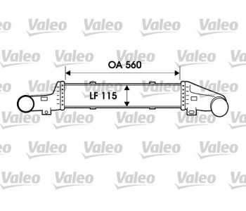 Интеркулер (охладител за въздуха на турбината) VALEO 817907 за MERCEDES E (S210) комби от 1996 до 2003