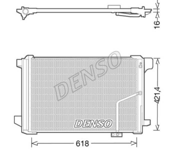 Кондензатор, климатизация DENSO DCN17057 за MERCEDES GL (X164) от 2006 до 2012