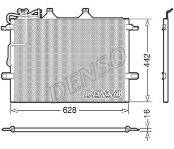 Кондензатор, климатизация DENSO DCN17022 за MERCEDES ML (W163) от 1998 до 2005