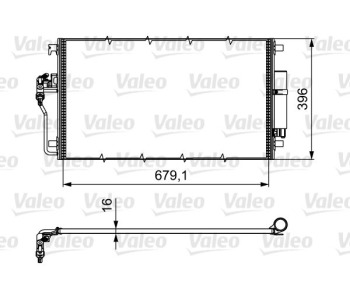 Кондензатор, климатизация VALEO 814374 за VOLKSWAGEN CRAFTER 30-50 (2E_) товарен от 2006 до 2016