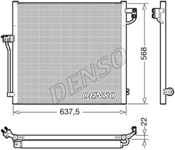 Кондензатор, климатизация DENSO DCN17062 за MERCEDES V (W447) от 2014