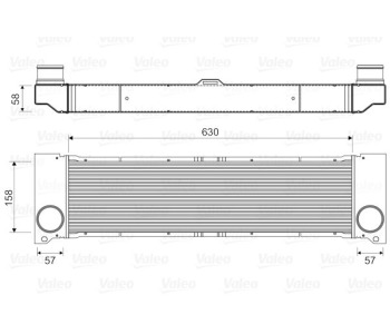 Интеркулер (охладител за въздуха на турбината) VALEO 818356 за MERCEDES VIANO (W639) от 2003 до 2014
