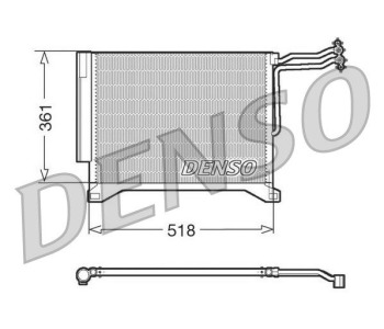 Кондензатор, климатизация DENSO DCN05102 за MINI COOPER (R50, R53) от 2001 до 2006