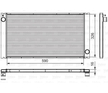 Радиатор, охлаждане на двигателя VALEO 735481 за MINI COUPE (R58) от 2010 до 2015