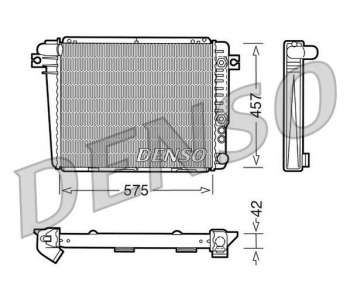 Радиатор, охлаждане на двигателя DENSO DRM05101 за MINI COOPER (R50, R53) от 2001 до 2006