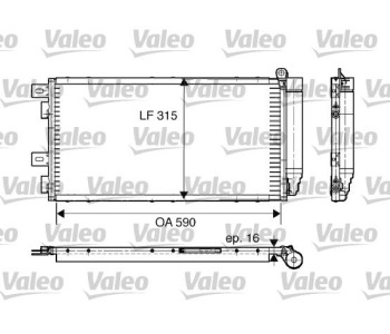 Кондензатор, климатизация VALEO 817547 за MINI COOPER (R52) кабриолет от 2004 до 2007