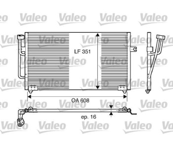 Кондензатор, климатизация VALEO 817560 за MITSUBISHI CARISMA (DA_) седан от 1999 до 2004