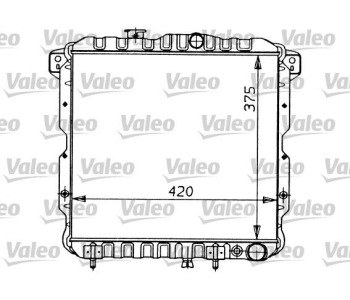Радиатор, охлаждане на двигателя VALEO 819119 за MITSUBISHI GALANT IV (A16_) от 1980 до 1984