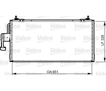 Кондензатор, климатизация VALEO 814260 за MITSUBISHI GALANT VIII (EA_) комби от 1996 до 2003