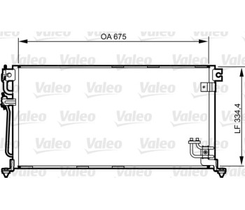 Кондензатор, климатизация VALEO 814272 за MITSUBISHI LANCER IV (C6_A, C7_A) седан от 1988 до 1992
