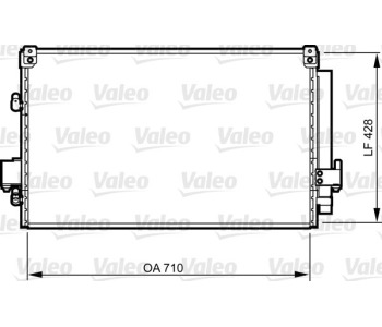 Кондензатор, климатизация VALEO 814262 за MITSUBISHI SPACE WAGON (N9_W, N8_W) от 1998 до 2004