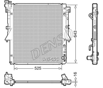 Радиатор, охлаждане на двигателя DENSO DRM46026