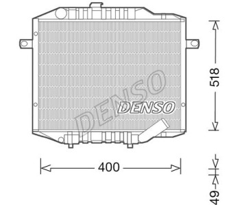 Радиатор, охлаждане на двигателя DENSO DRM46014 за NISSAN PRIMERA (WP12) комби от 2002 до 2007