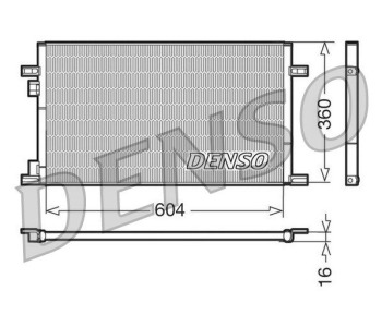 Кондензатор, климатизация DENSO DCN23024 за NISSAN INTERSTAR (X70) пътнически от 2002