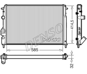 Радиатор, охлаждане на двигателя DENSO DRM23090 за OPEL ARENA (THB) пътнически от 1998 до 2001