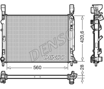 Радиатор, охлаждане на двигателя DENSO DRM23092 за NISSAN INTERSTAR (X70) платформа от 2003