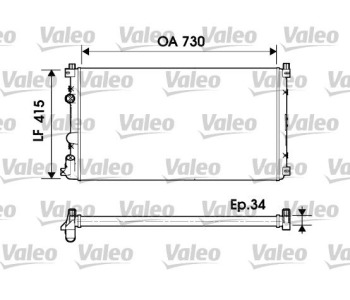 Радиатор, охлаждане на двигателя VALEO 732918 за NISSAN INTERSTAR (X70) товарен от 2002