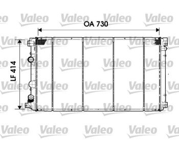 Радиатор, охлаждане на двигателя VALEO 732919 за NISSAN INTERSTAR (X70) пътнически от 2002